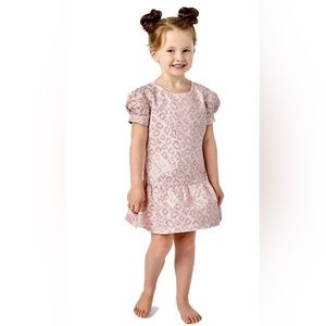 Lilly Pulitzer Girls Erina Dress - Calla Lilly Pink Leopard
